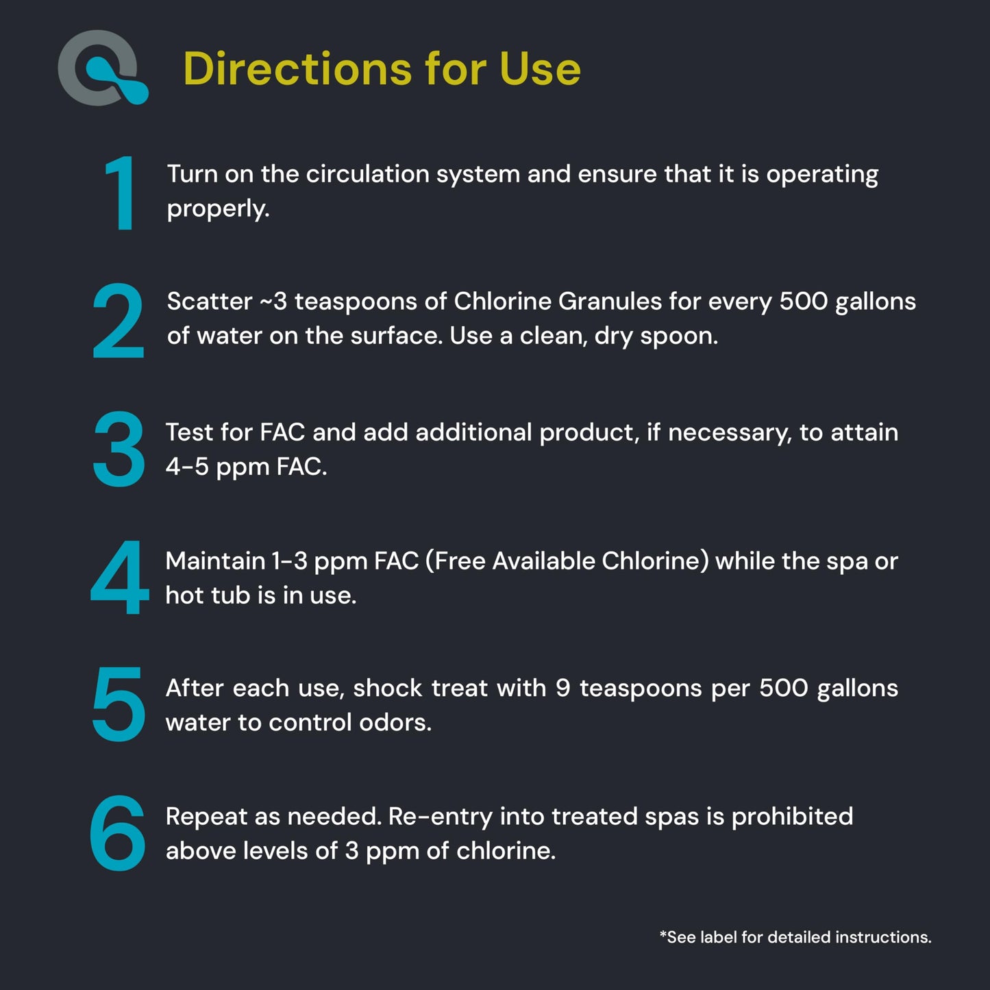 Spa Chlorine for Hot Tub Sanitizer 2lb (2 Pack) - Quick Dissolving Hot Tub Chlorine Granules, Spa Chemicals Made in the USA - AquaDoc