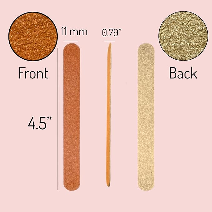 30Pcs Nail File Emery Boards Buffering Files Professional Manicure Pedicure Beauty Tools Dual Sided Nail Files Med & Coarse Set for Home and Salon Washable Travel TSA Friendly