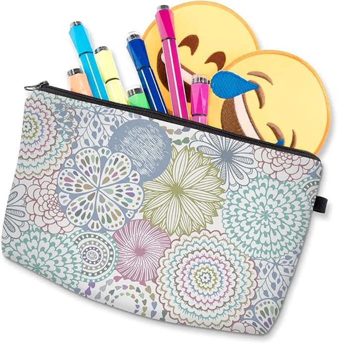 Deanfun Cosmetic Bag for Women Waterproof Cute Fashion Purse Makeup Bags Roomy Travel Toiletry Bag Accessories Organizer Gifts(51561)