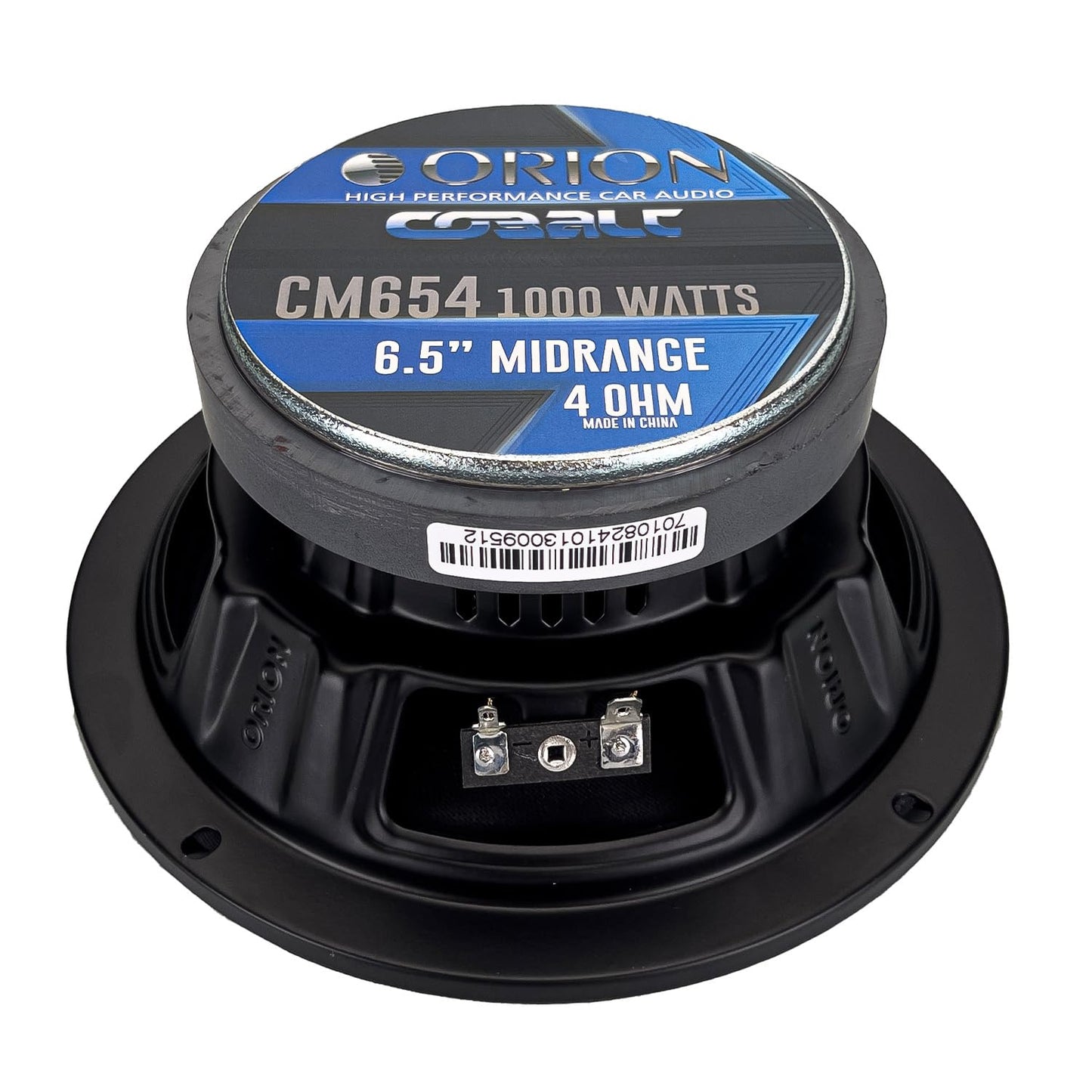 ORION Cobalt CM654 High Efficiency 6.5" Mid-Range Bullet Loudspeakers, 1000W Max Power, 250W RMS, 4 Ohm, 1.5" Voice Coil - Pro Car Audio Stereo, Midrange Speakers (Pair)