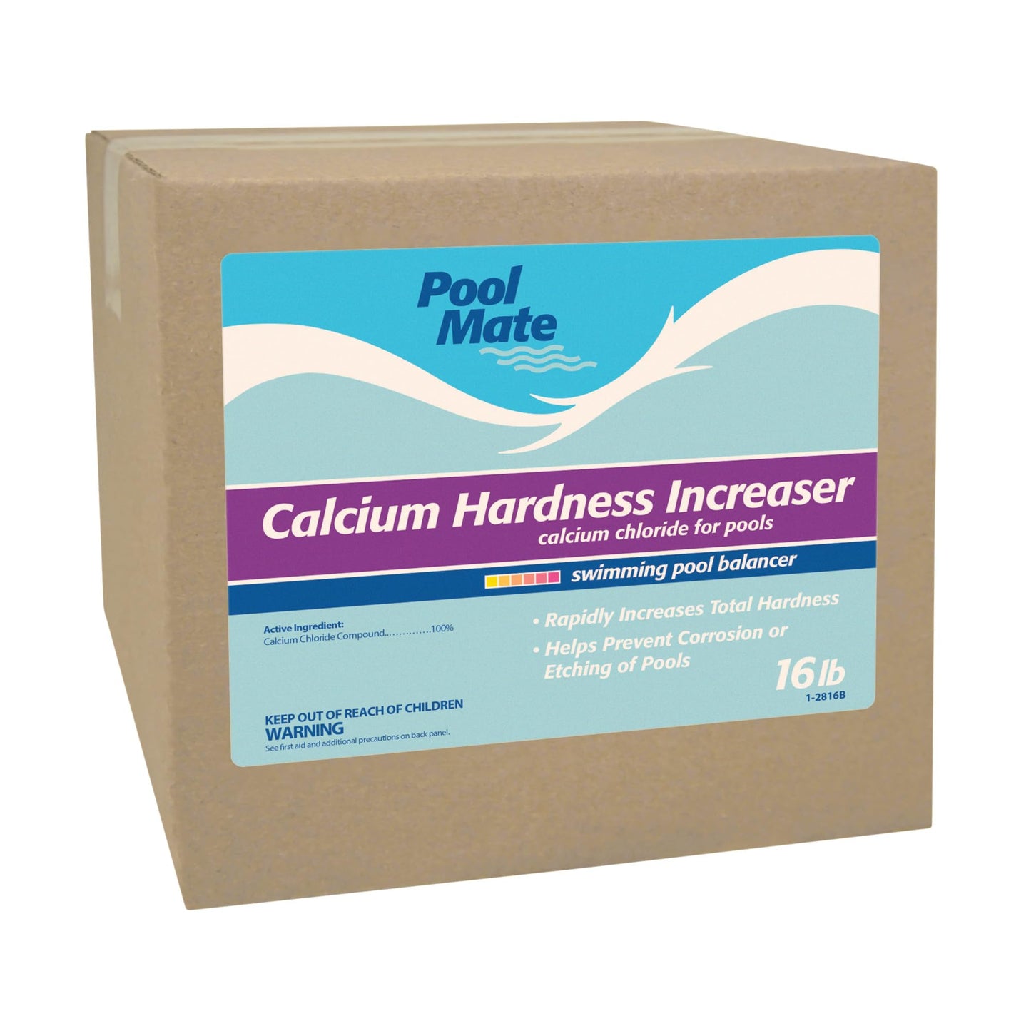 Pool Mate 16-Pounds Premium Calcium Hardness Increaser for Pools, 100% Calcium Chloride