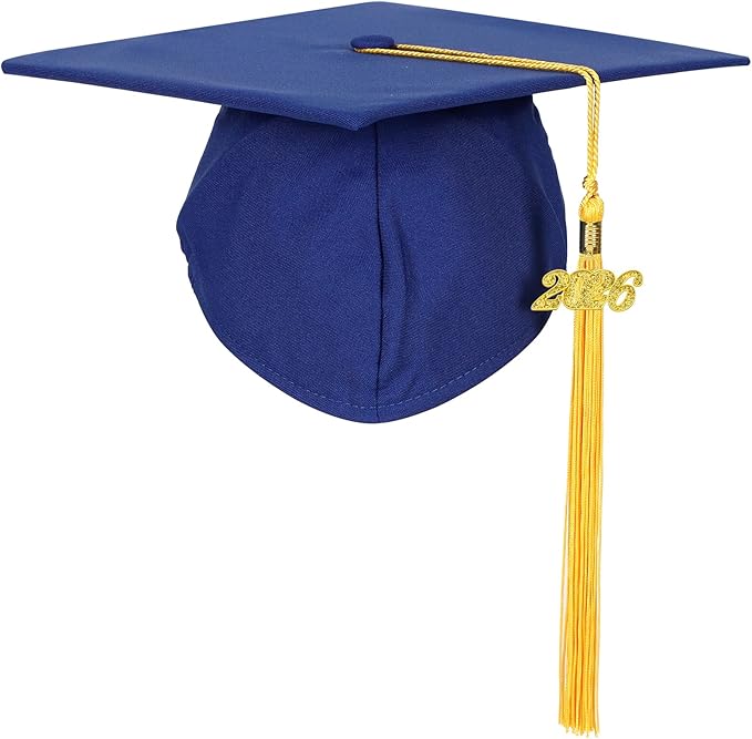 Newrara Graduation Unisex Matte Adult Graduation Cap with Tassel