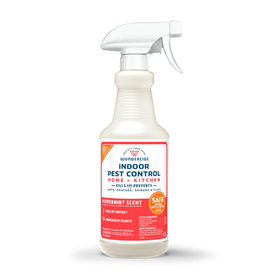 Wondercide - Indoor Pest Control Spray for Home and Kitchen - Ant, Roach, Spider, Fly, Flea, Bug Killer and Insect Repellent - with Natural Essential Oils - Pet and Family Safe â Peppermint 16 oz