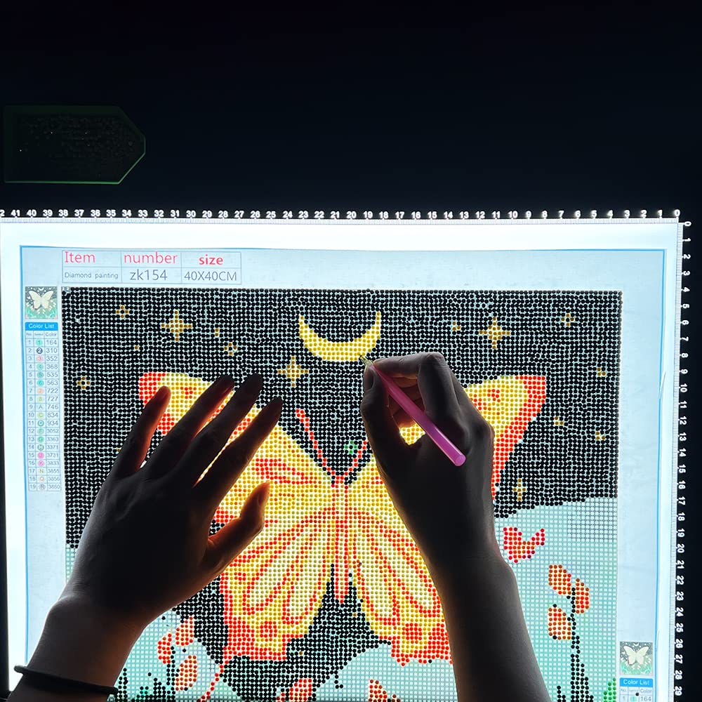 HSK A4 LED Artist tracing Light Box Copy Table, Adjustable High Brightness Light Pad for Tatto Drawing, Sketching, Animation,Diamond Painting Accessories