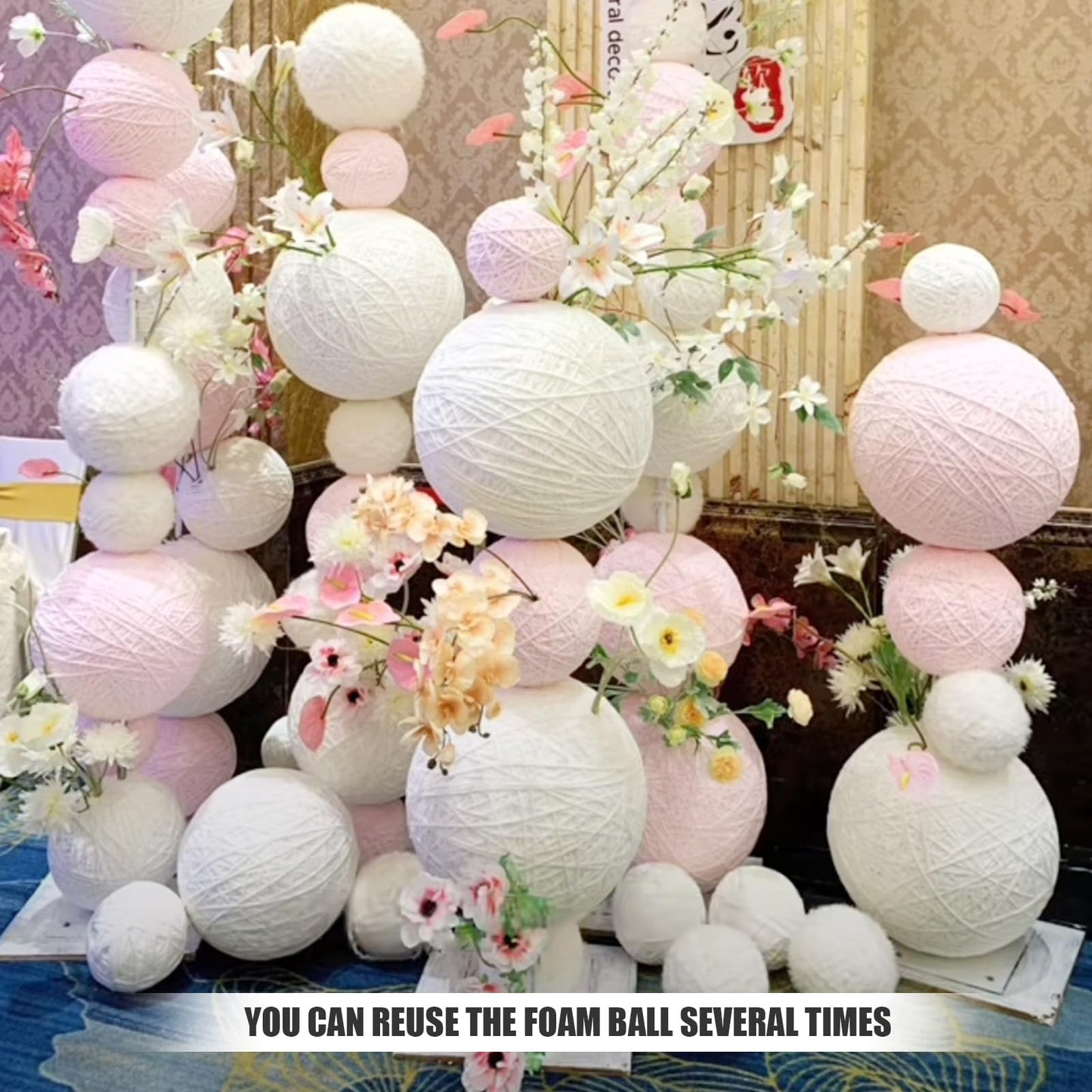 Styrofoam Balls 8 Inch,1PC Large White Foam Balls for Crafts, DIY Craft Giant Foam Ball for Home and School,Smooth Solid Round(Styrofoam-8in-1pc)