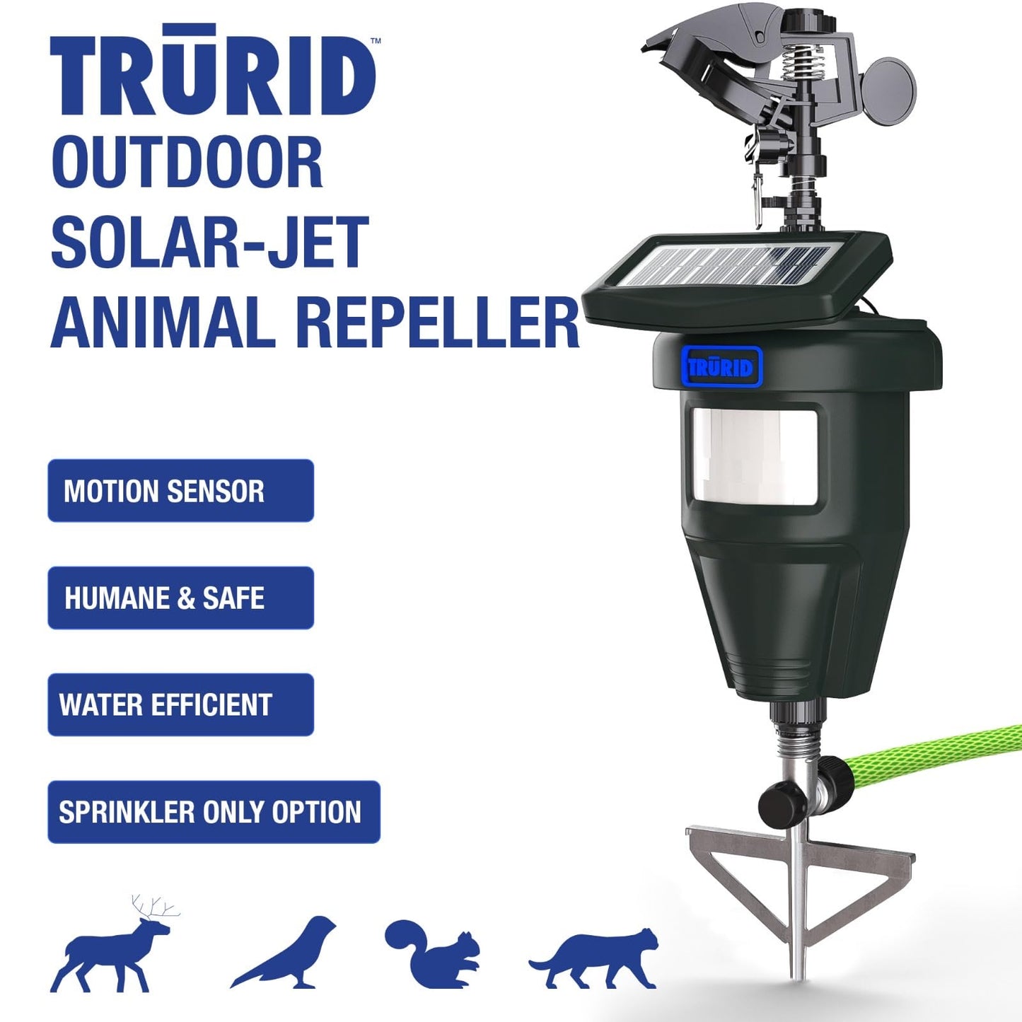 Motion Activated Sprinklers for Yard - Effective Deer & Cat Repellent, Skunk Deterrent, Raccoon & Dog Repellent, Lawn Sprinkler System, Water Sprinkler for Lawn Protection