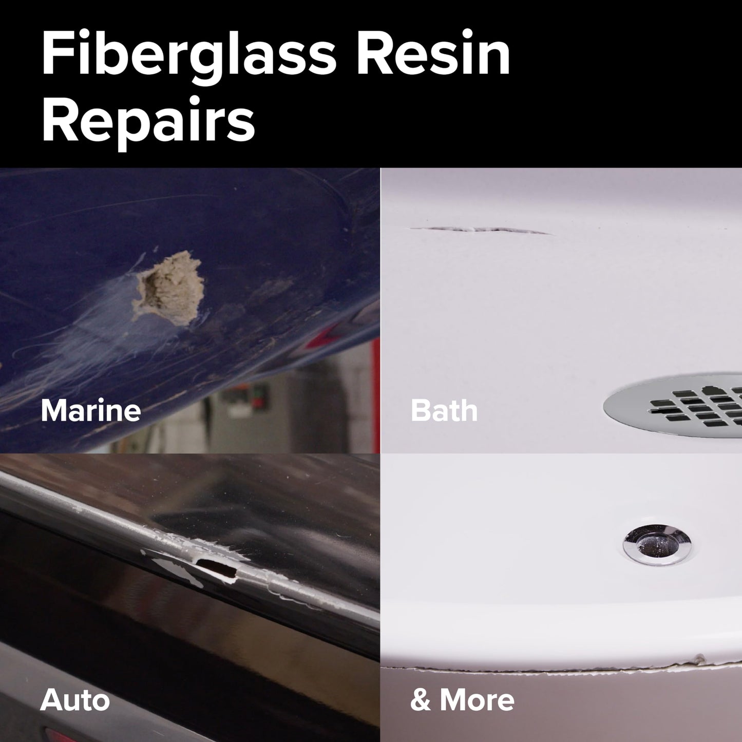 J-B Weld Fiberglass Resin - Gallon - Bath, Marine & Auto
