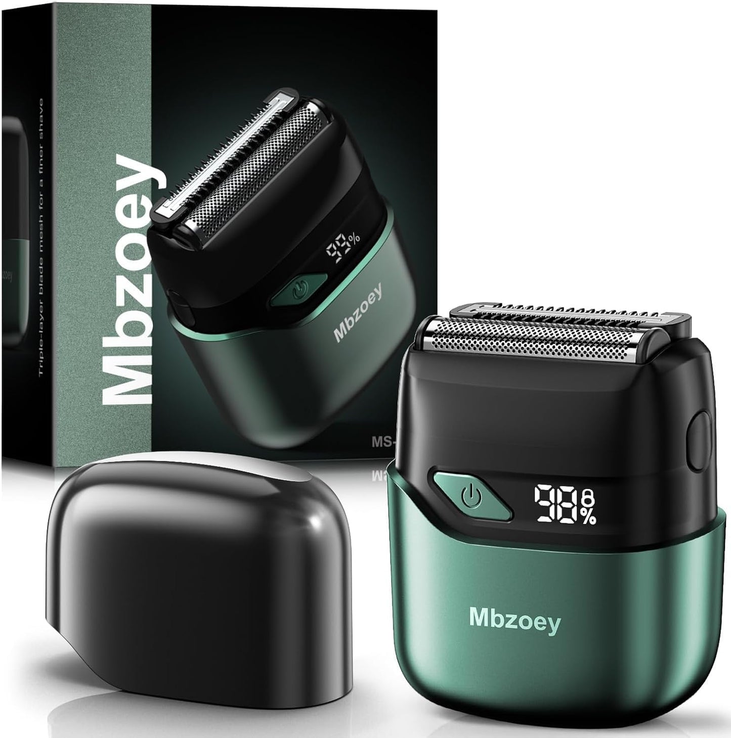 Mbzoey Dustproof Shaver Waterproof, Stylish, Comfortable, Sturdy,IPX7 Waterproof Wet Dry Cordless Razor Easy to Use