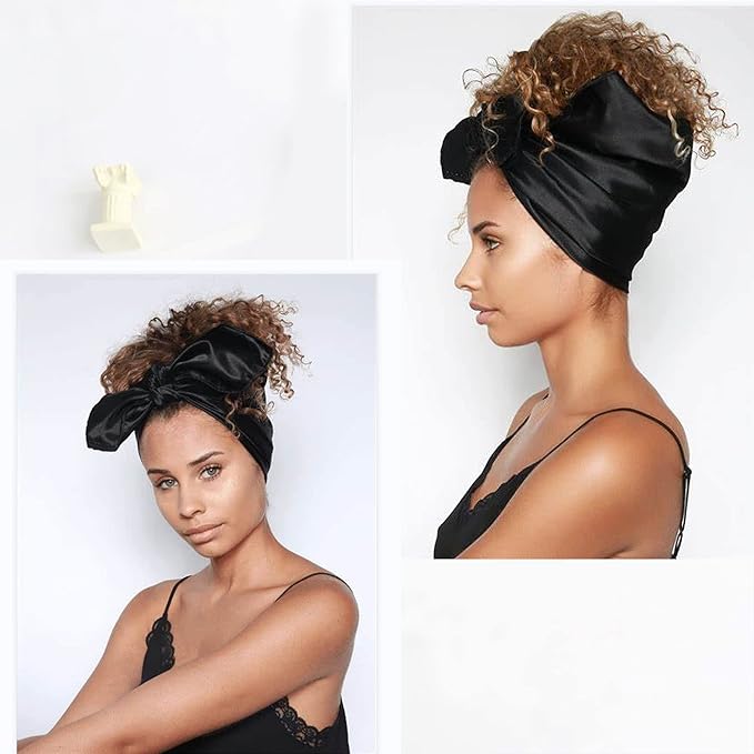vimate 35" Square Silk Like Head Scarf - Women's Fashion Satin Scarf Bandana for Hair Wrapping at Night.
