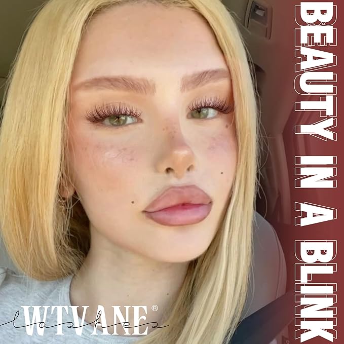 Wispy Lash Clusters Brown Eyelash Clusters Natural 8-16mm Lashes Cluster Eyelash Extensions C-Curly Thin Band Individual Lashes Natural Look DIY Lash Extension at Home by Wtvane