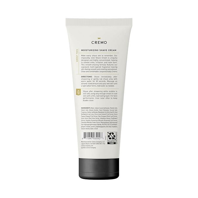 Cremo Sage & Citrus Shave Cream,Astonishingly Superior Ultra-Slick Shaving Cream for Men,Fights Nicks,Cuts and Razor Burn,6 Fl Oz,(Pack of 2)