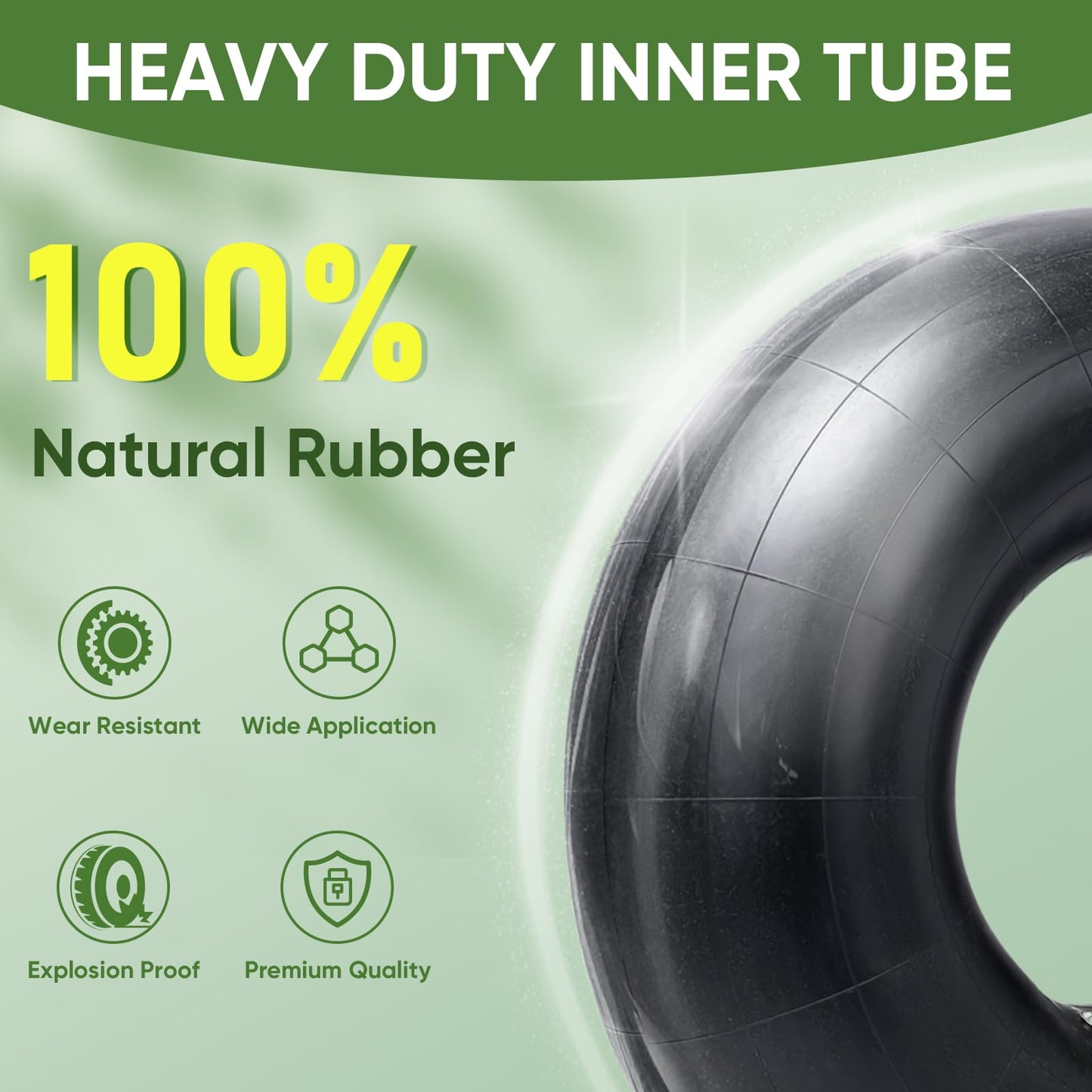 TICONN 23x8.5/9.5/10.5-12 Tire Inner Tube, 2 Pack Inner Tire Tube for Wheelbarrow Tires, Replacement Tube with TR-13 Straight Valve Stem for Mowers, Hand Trucks
