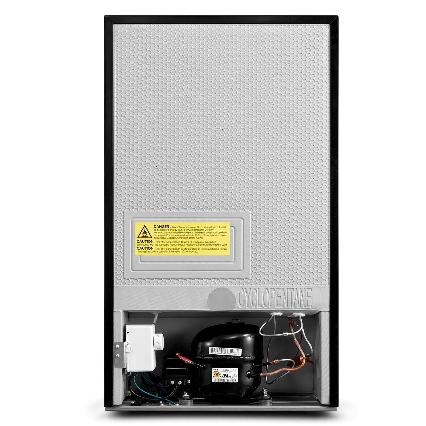 Midea MRU03M2ABB Upright Freezer, 3.0 Cubic Feet Mini Freezer, For Kitchen Apartment Office Basement or Dormitory, Black