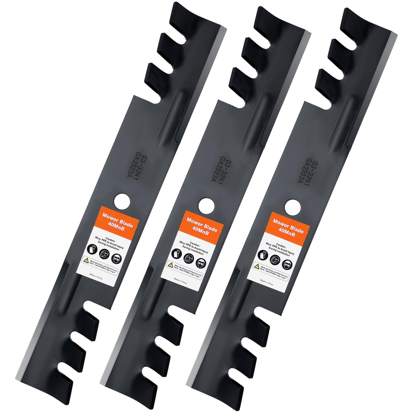 Grasscool 482877 Mulching Blades for Bad Boy Scag Hustler 795757 Fastrak Raptor SD 48 Inch Deck Mower Replace 038-5000-00 038-5350-0050 481706 038 5350 00