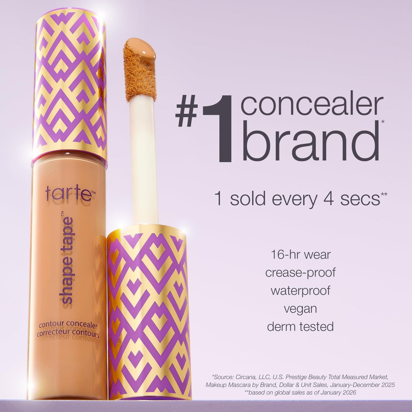 tarte shape tape concealer – Full-Coverage Creaseless Soft Matte Finish, Brightening Under-Eye & Face Makeup, 16hr Longwear, Vegan & Cruelty-Free, full size, 12S fair