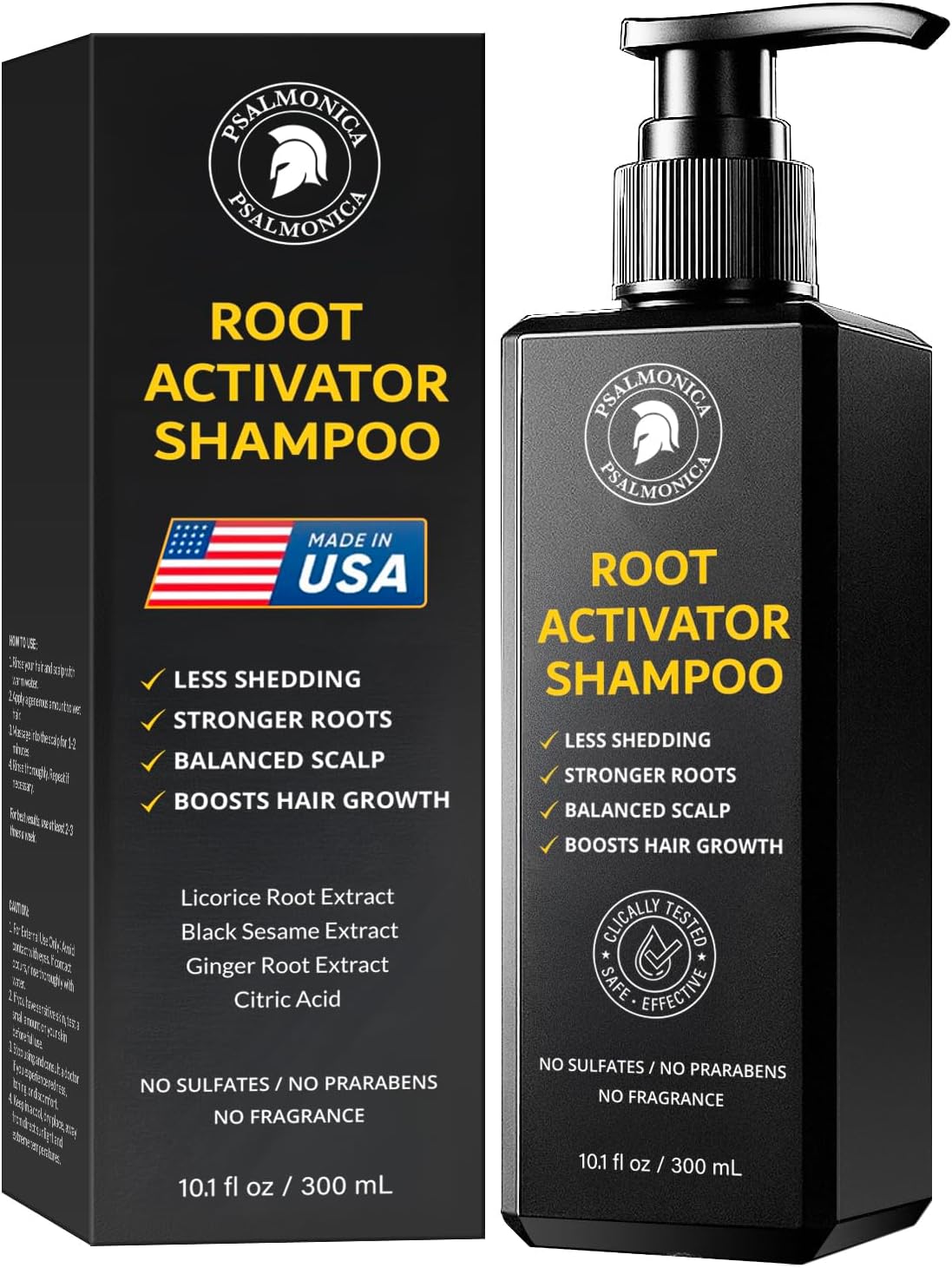 Root Activator Shampoo for Men: Made In USA - Hair Growth Shampoo for Hair Loss and Thinning Hair - Hair Loss RegrowthTreatments for Women Men (Refreshing Scent)