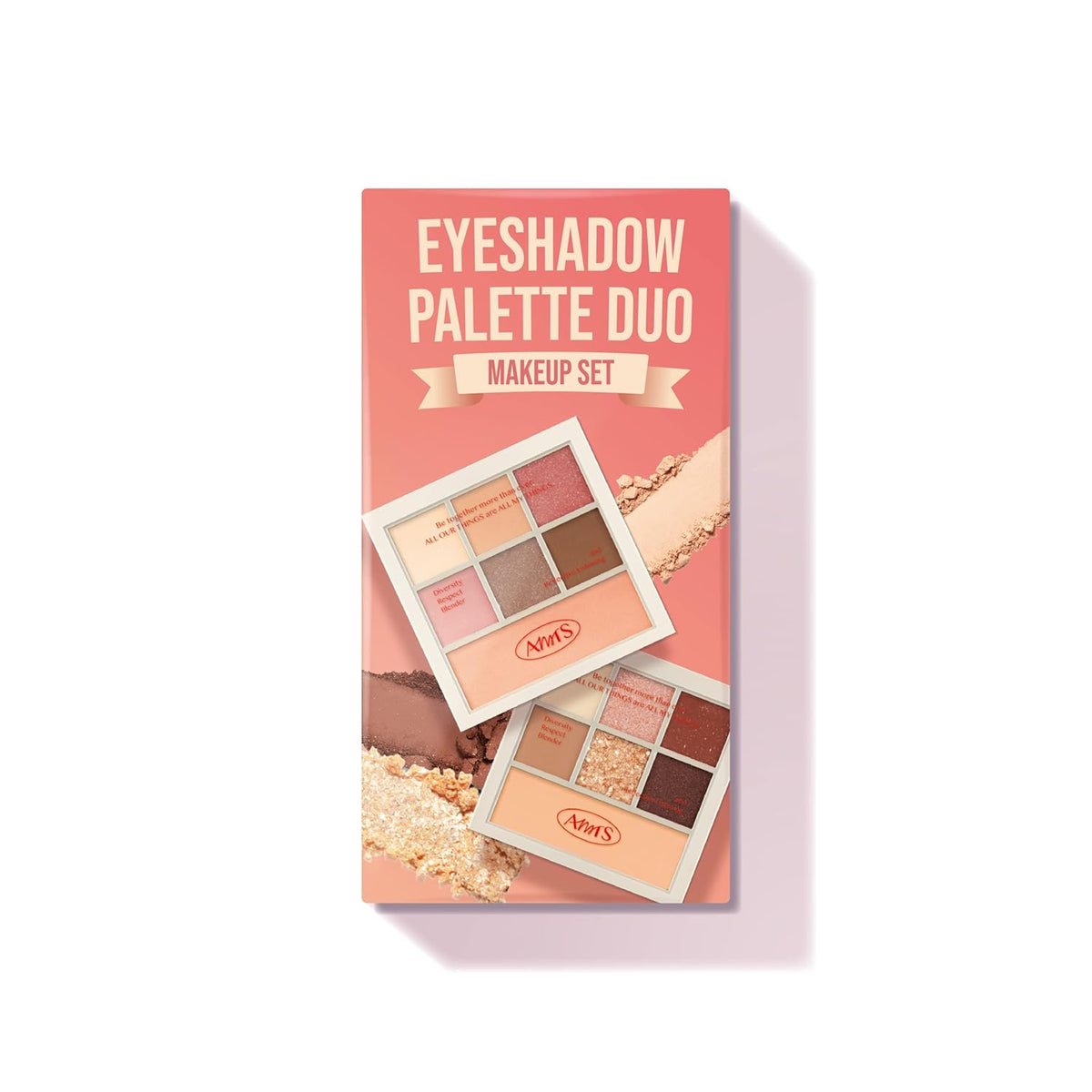 AMTS Off Sienna & Authentic Amber Eyeshadow Palettes Set, Valentine's gifts for teen girls, women | Matte Shimmer Metallic, Long Lasting