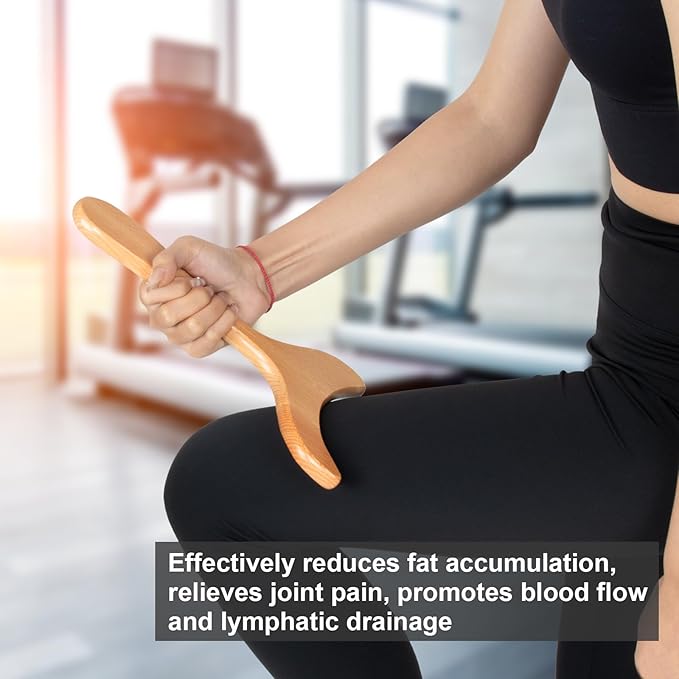 Wood Therapy Massage Tools,Wooden Lymphatic Drainage Massager, Cellulite Remover Body Sculpting Tool for Cellulite Reduction,Muscle Tension Release,Body Contouring-12 * 6 in