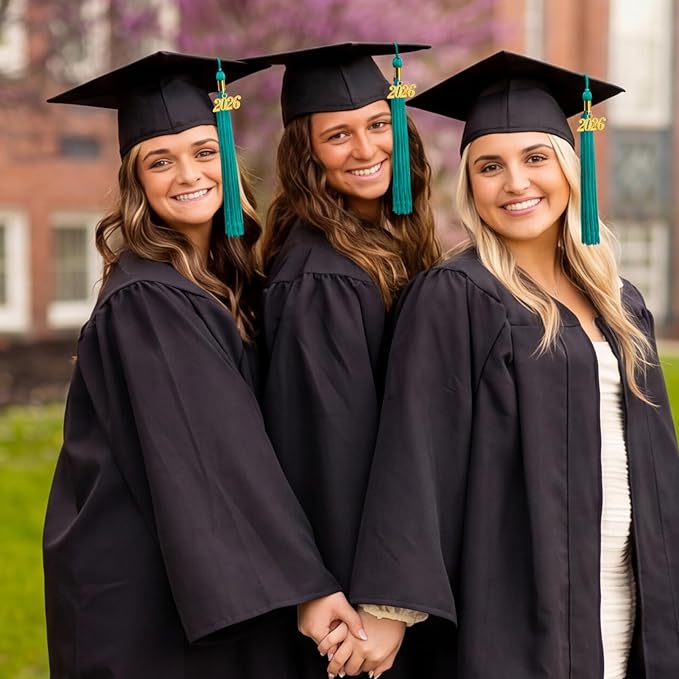 GraduationMall Single&Multiple Color Graduation Tassel with 2026 Year Charm 9"