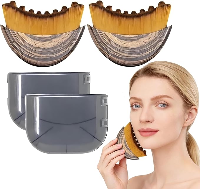2 PCS Lymphatic Contour Face Brush, Lymphatic Drainage Massager, Ergonomic Face Beauty ToolÃ¯Â¼ÂDesigned to Fit The Skin Precisely and Relieve Fatigue for All Skin Types