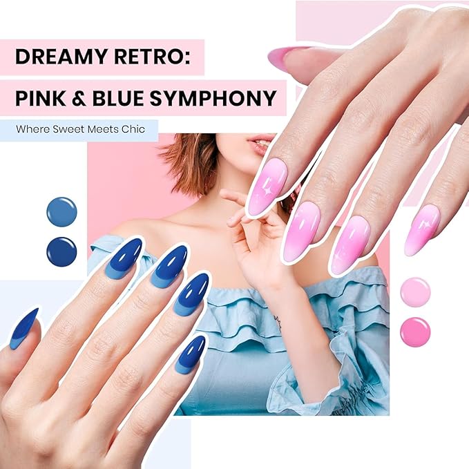 Beetles Gel Nail Polish Set - Transcendent Allure 60 Colors Gel Polish Kit Orange Burgundy Red Green Brown Blue White Black Purple Glitter with Base Top Coat UV LED Needed DIY Gifts for Women