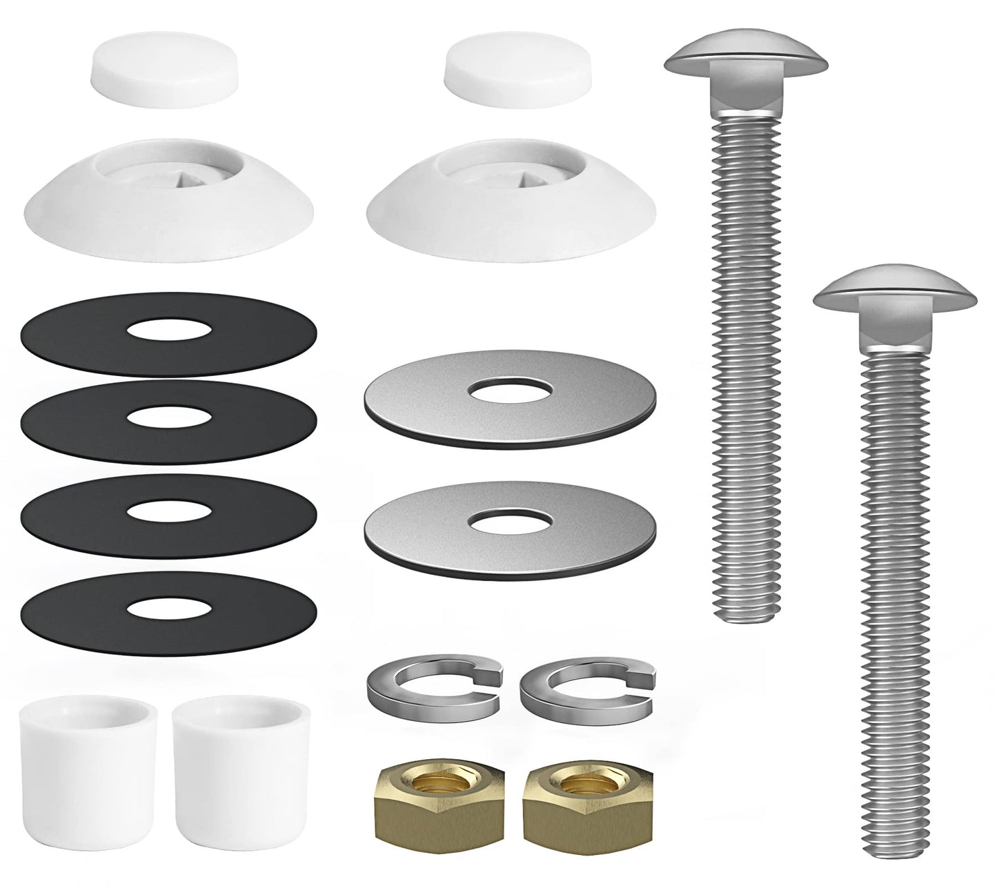 ArcViar Diving Board Bolt Kit, Diving Board Mounting Kit for Two Hole Residential Pool Diving Board, Diving Board Bolts Kit Compatible Diving Boards for Inground Pools