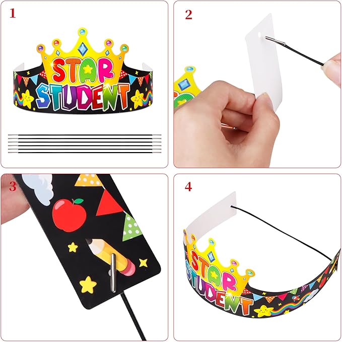 WaaHome Paper Crown Hats