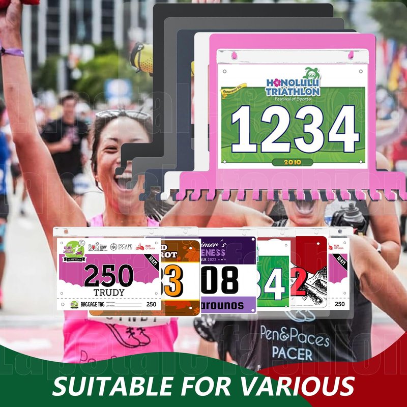 Lapetale Fashion Race Bib and Medal Display,Marathon Medal Display and Runner Medal Hanger Display,Bib Running Medal Display, Running Medal Hanger Display,Medal Holder for Wall,Gifts for Runners16