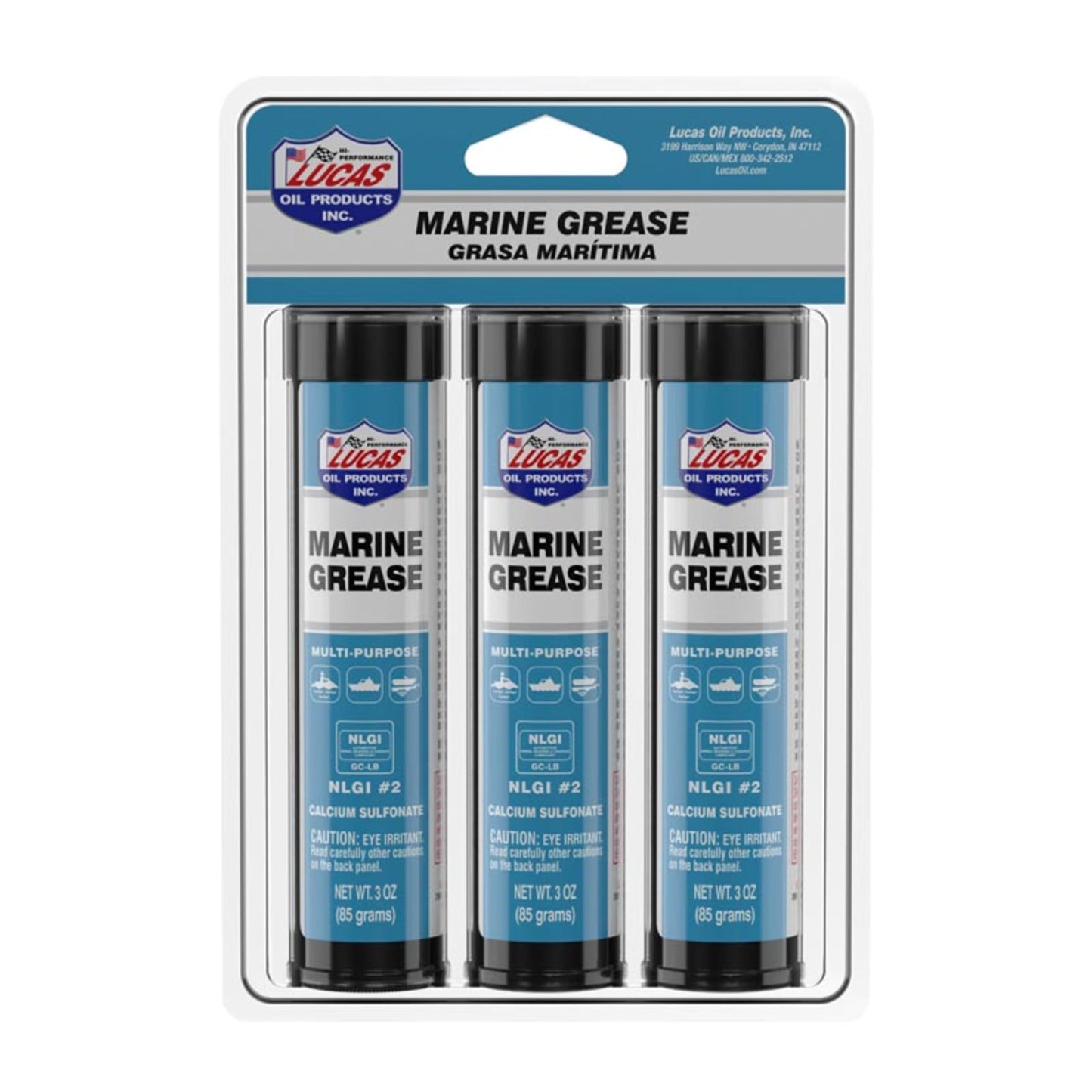 Lucas Oil 10682 Marine Grease 3 Ounce Combo Pack (Pack of 10)