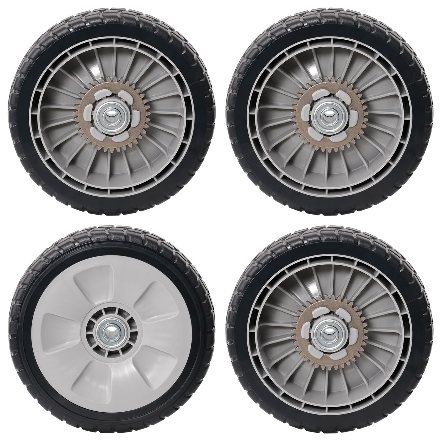 CheeMuii 4 Pack Lawn Mower Wheels Kit 4 Rear Wheels Replace for 42710-VE2-M02ZE 8" Push Mower Rear Wheels Compatible with Honda Lawn Mower HRR216 HRS216 HRT216 etc