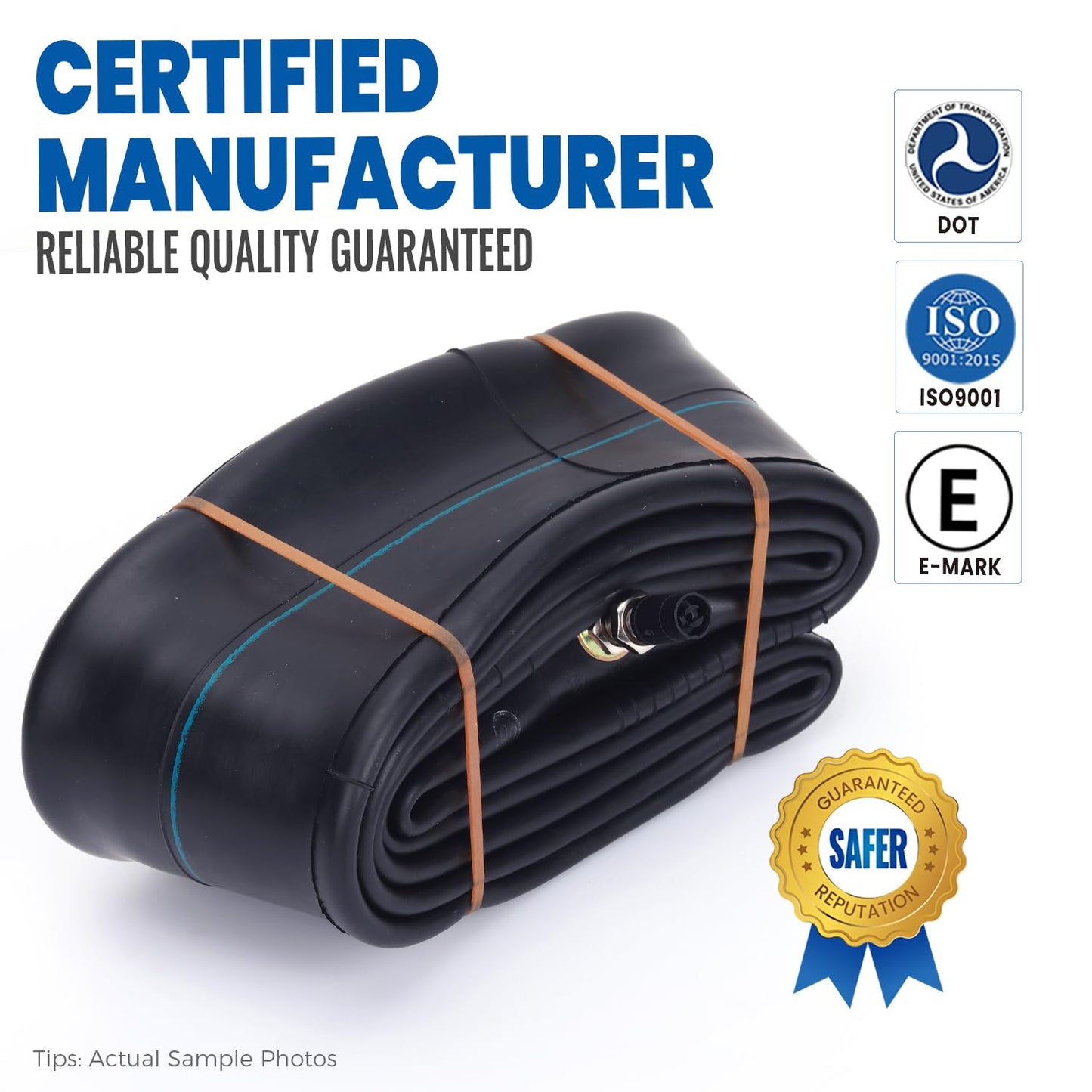 Heavy Duty, Hyssk 2mm Thick, 2.75/3.00-12" (80/100-12) Premium Inner Tube for CRF70, KLX110, PW80, SSR Dirt Pit Bike Motorcycle Rear Tire