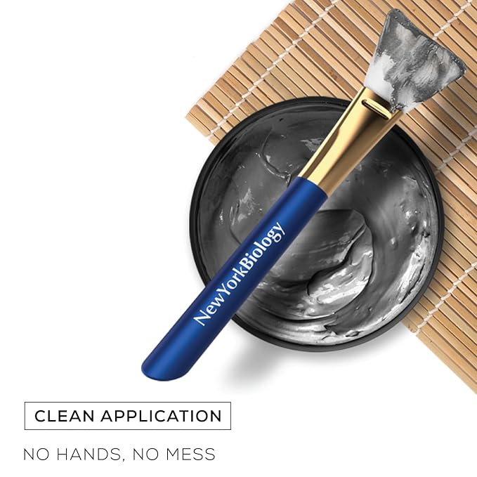 New York Biology 3 pcs Face Mask Brush Applicators Ã¢ÂÂ Silicone Face Brushes for Mud Masks, Clay Masks and Thick Paste Ã¢ÂÂ Face Mask Applicator for Smooth Application