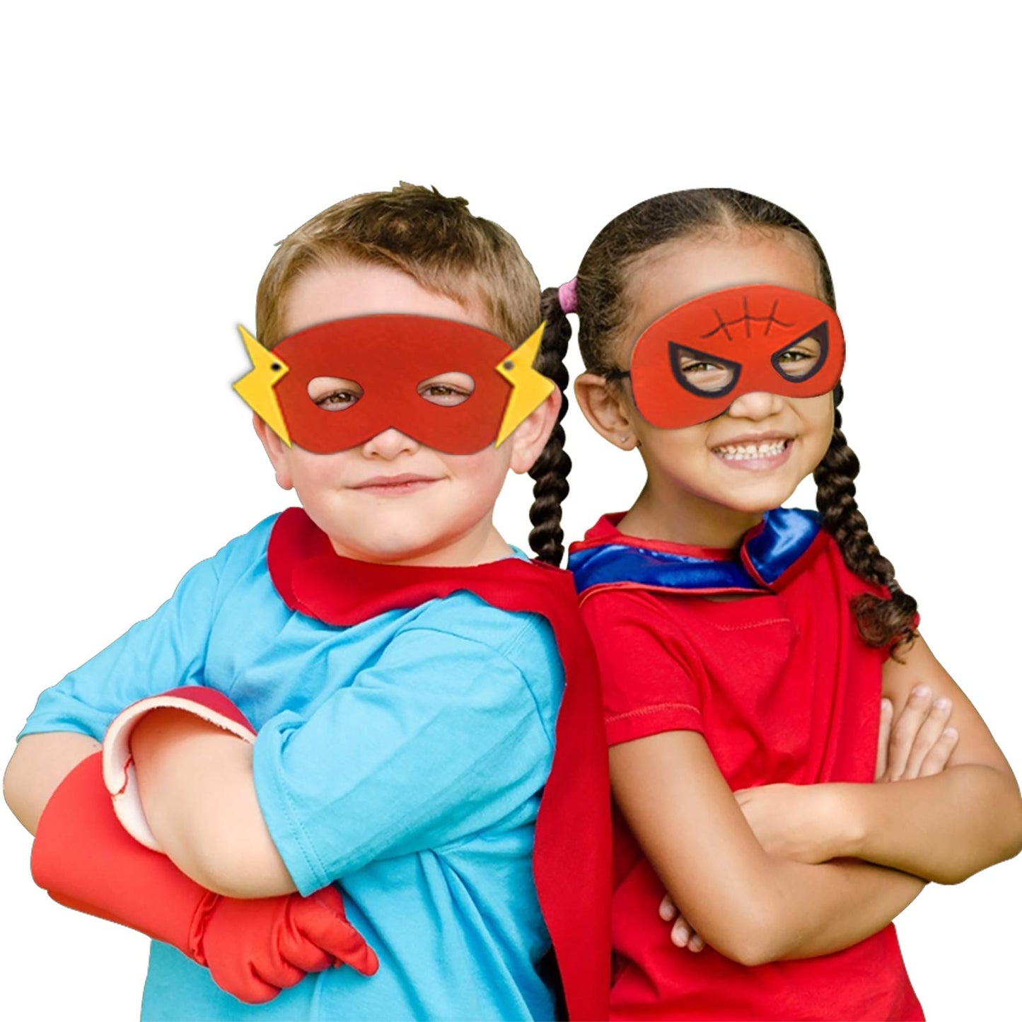 Birthday Gifts for 6 Year Old Boys -Party Supplies for Kids, Superhero Dress up Costumes Gifts Toys for 3-7 Year Old Boys Toddler Halloween Cosplay Christmas Gifts 4 Pcs