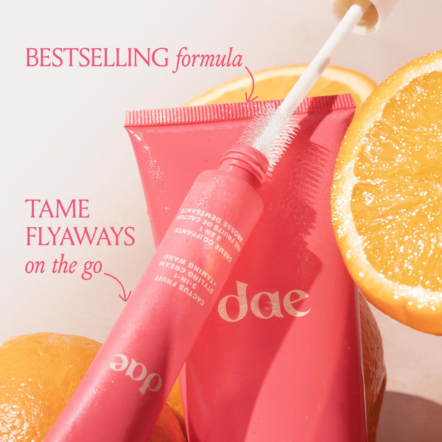 DAE Cactus Fruit 3-In-1 Styling Cream & Taming Wand - Tame Flyaways, Smooth Frizz, Style Edges (0.6 oz.)