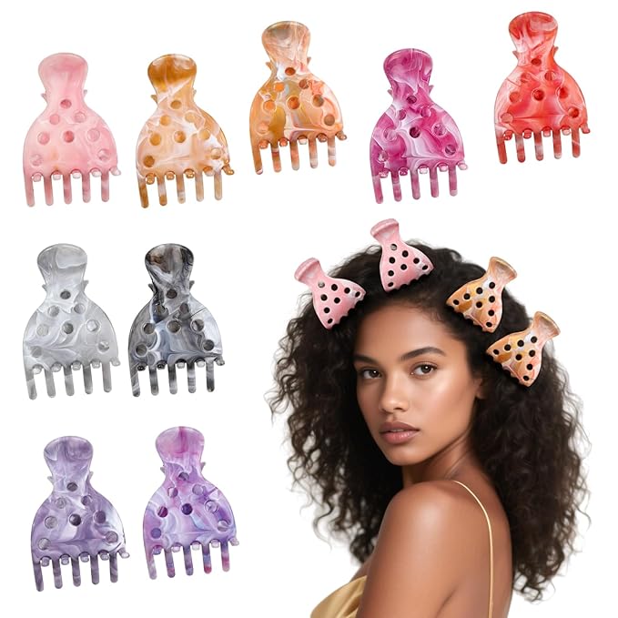 9 Hair Volume Clip for Styling,Root Claw Clips for Women Curly Thick Hair, Root Liffter for Bounce Curl