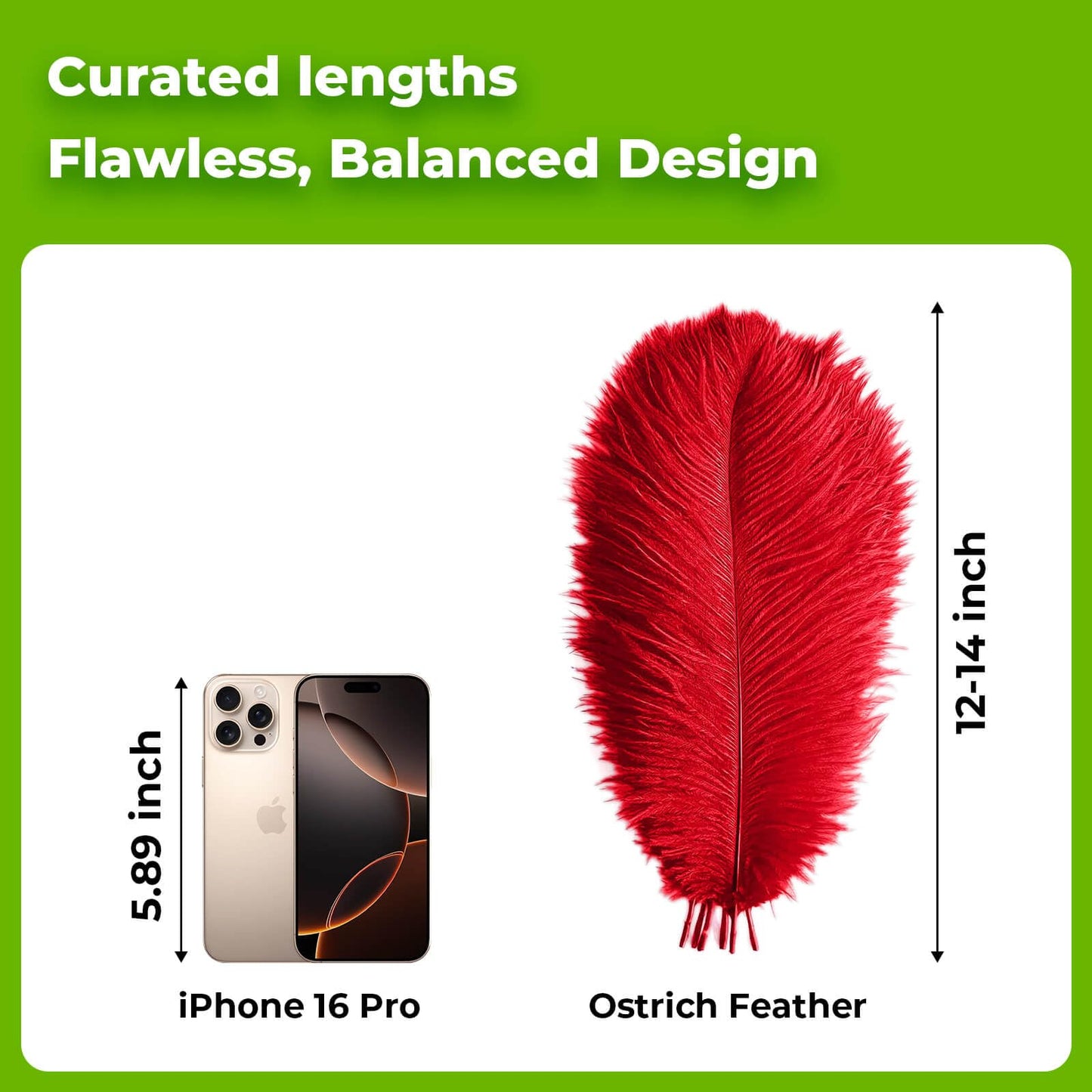 Piokio 20 pcs Natural Red Ostrich Feathers 12-14 inch(30-35 cm) Bulk for Wedding Party Centerpieces and DIY Clothes Decoration, Gatsby Decorations