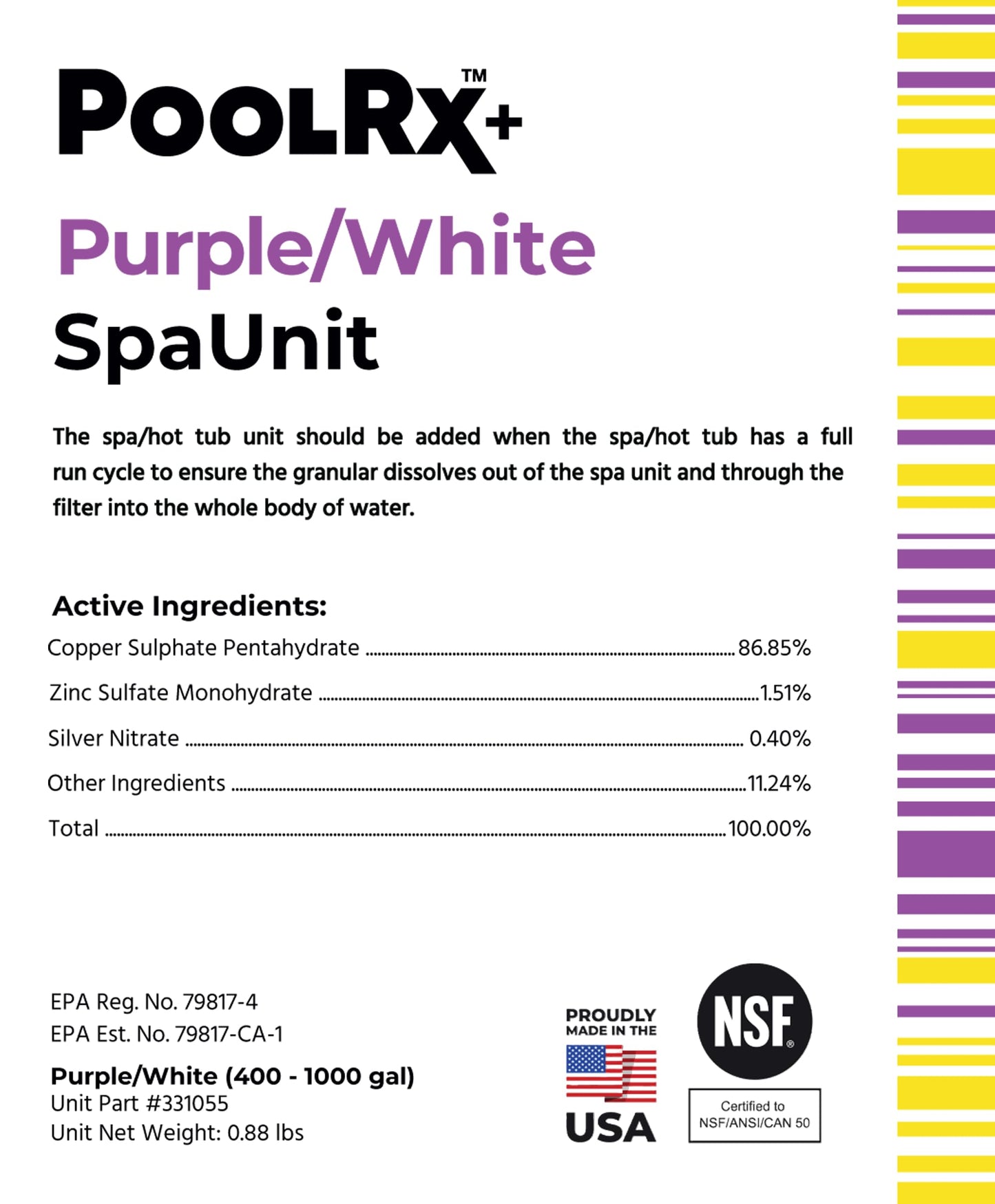 PoolRX+ spa Unit 400-1,000 gallons