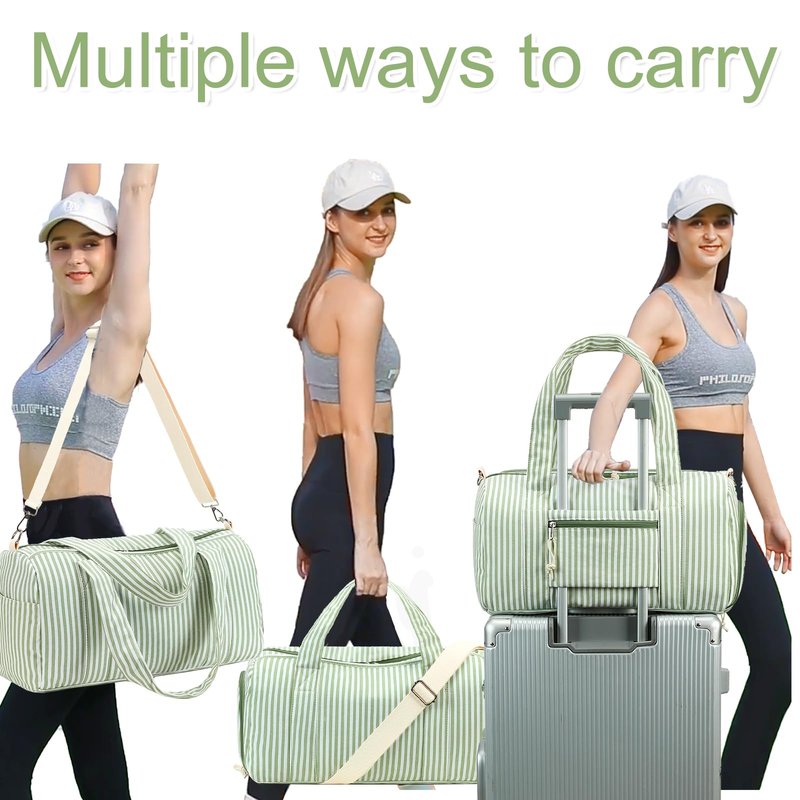 BLUBOON Duffle Bag Girls Kids Cute Gym Bag with Shoes Compartment & Wet Separation Waterproof Sports Overnight Travel Bag