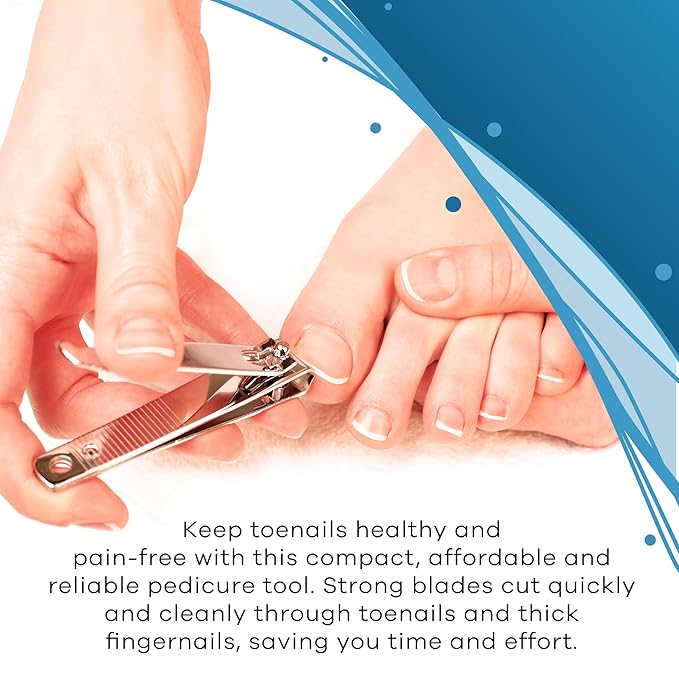 Denco Straight Cut Toenail Clipper,Silver,1 Count (Pack of 2),3559N