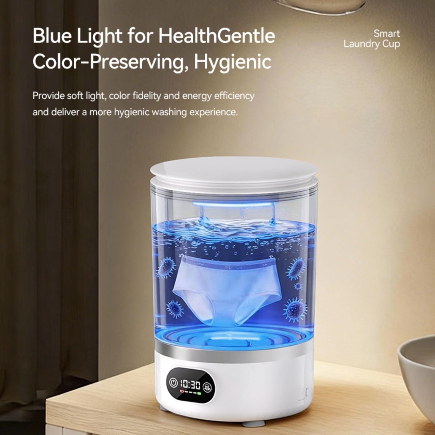 Portable Mini Washing Machine, Upgraded 3-in-1 3L Compact Washer with Spin Dry & Auto Drain,Small Travel Laundry Machine for Underwear Baby Clothes Socks Towels Home Dorm (White)