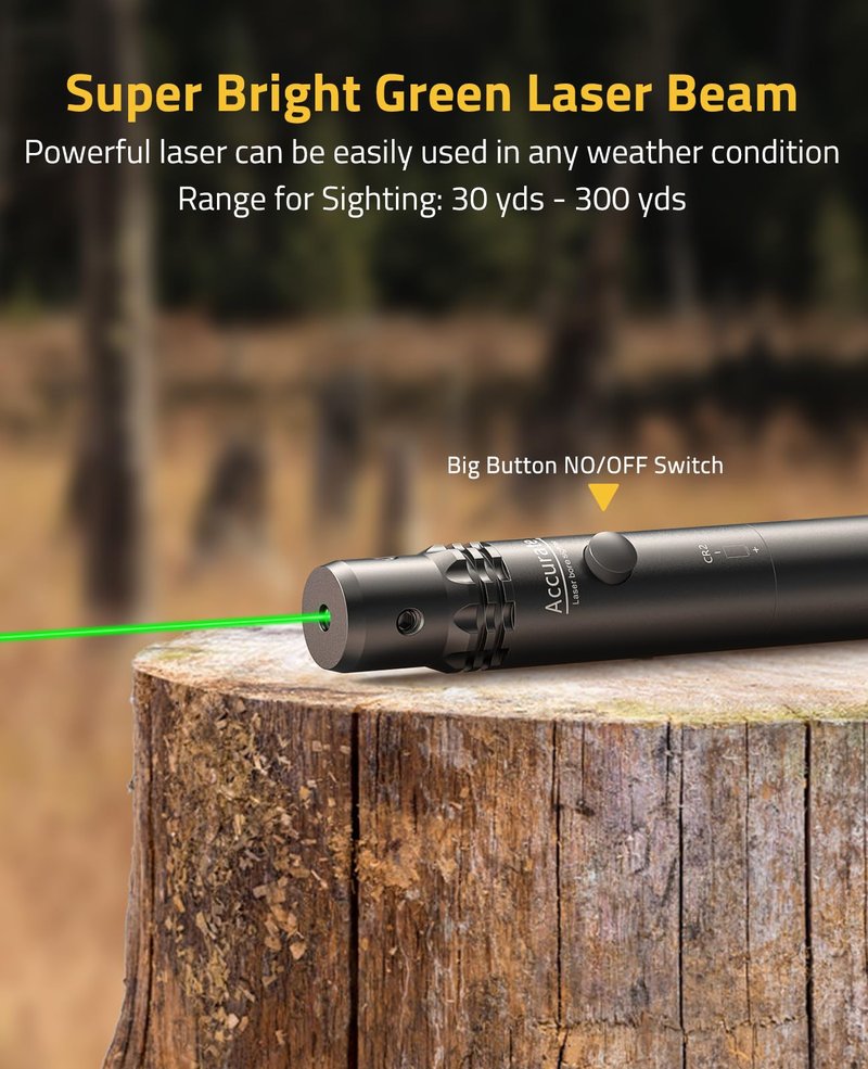 CVLIFE Bore Sight Laser Kit fit 0.17 to 12GA Calibers, Professional Green Laser Boresighter Kit for All Gun, Multiple Caliber Laser Bore Sight for Hunting Rifles Pistols and Handgun