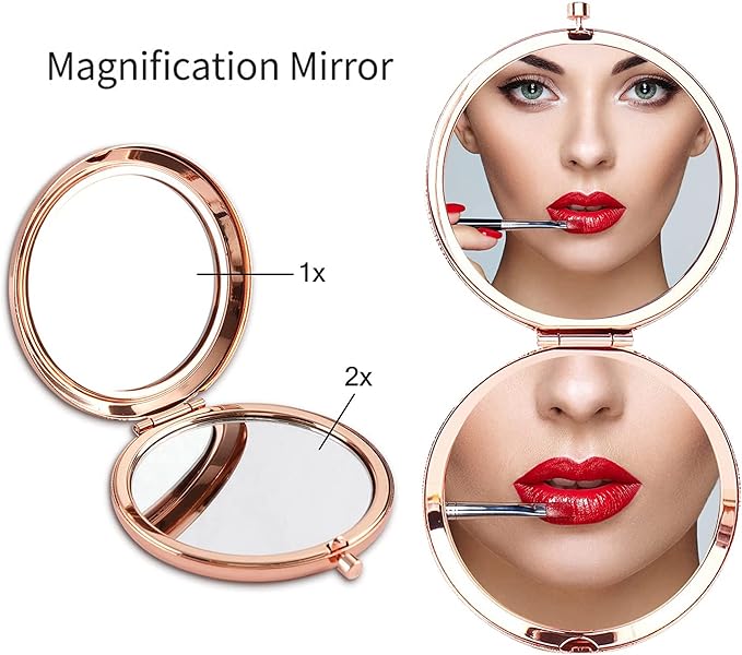Soulpetals Daughter Gift from Mom, Birthday Gifts for Daughter Adult, Gifts for Daughters from Mothers, Daughter Wedding Gift from Mom to My Daughter Makeup Compact Mirror