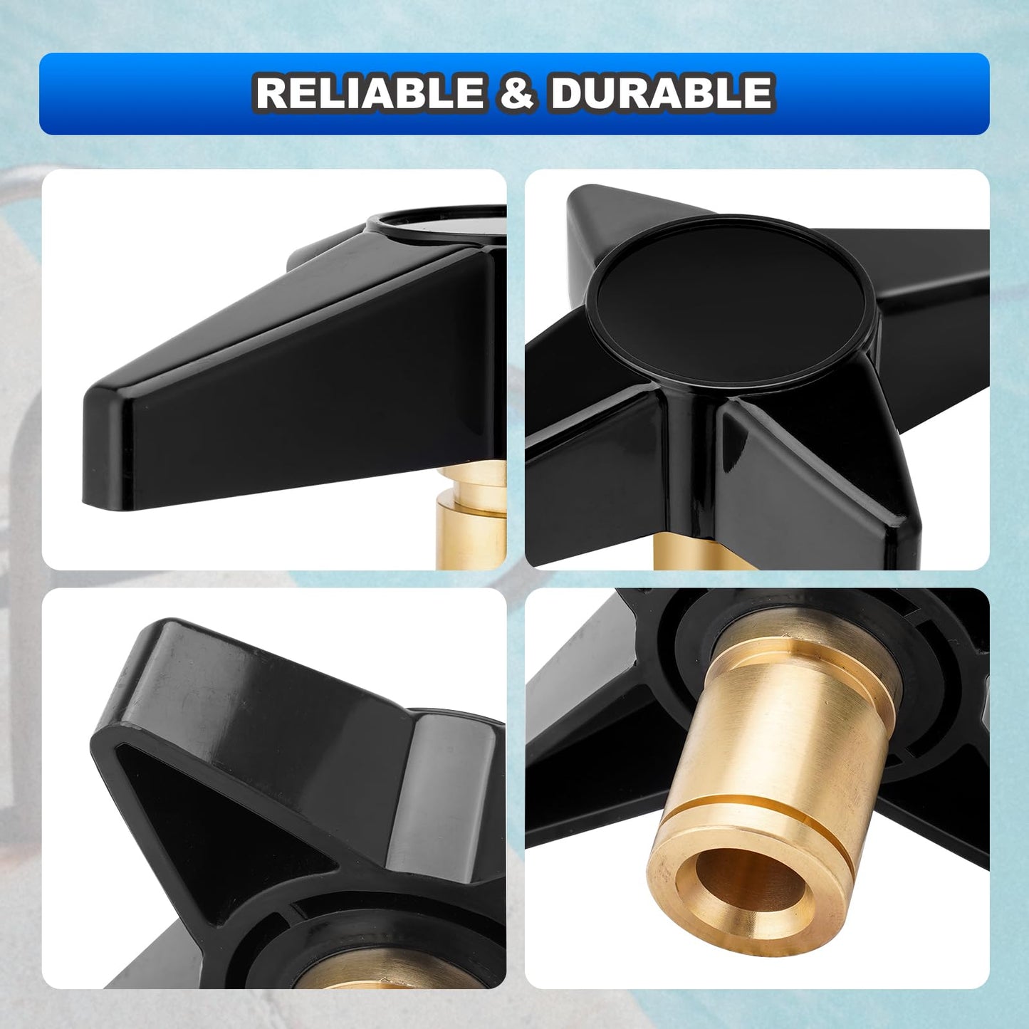 AUTOBABA CX900G Pool Filter Locking Knob Kit Compatible with Hayward Star Clear Plus Cartridge Filter Series C751, C900 & C1200, CX900DA Knob Kit with CX900D, CX900J, CX900H, CX900W, ECX1322A, CX900F
