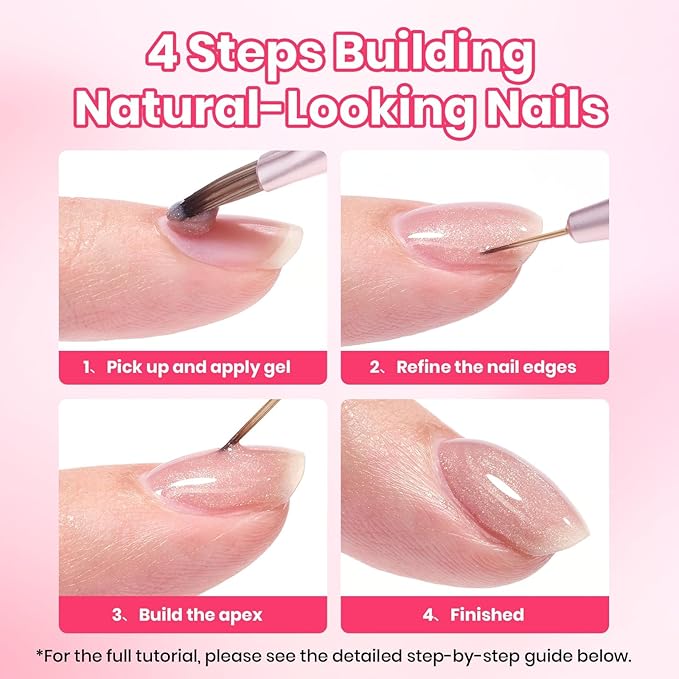 Beetles Nail Art Brush for Builder Double-Ended Gel Nail Art Design Pen Painting Tools Fingernail Brush Nails Cleaning Brush Nails Liner Brush Salon Diy at Home