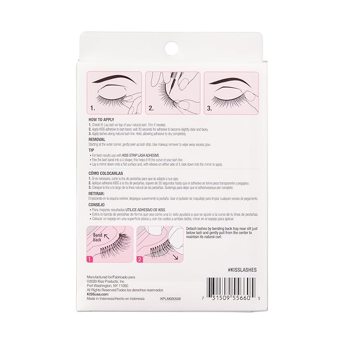 KISS So Wispy, False Eyelashes, '', 12mm, Includes 5 Pairs Of Lashes, Easy to Apply, Reusable Lash Clusters