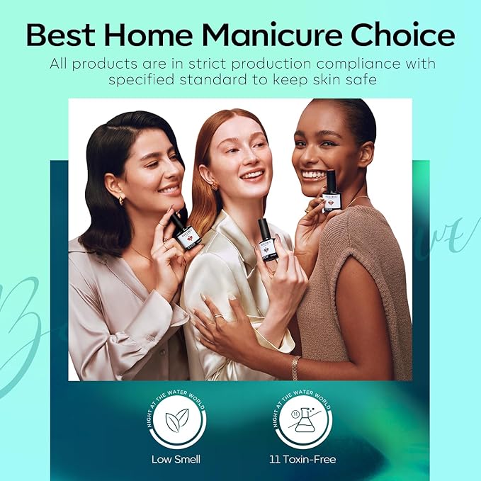 modelones Gel Nail Polish Set, 6 Colors 2026 Spring Summer Blue Green Cat Eye 9D Gel Polish Dark Green Sparkle Reflective Glitter Nail Polish with Magnet Soak Off LED Nail Art Kit DIY