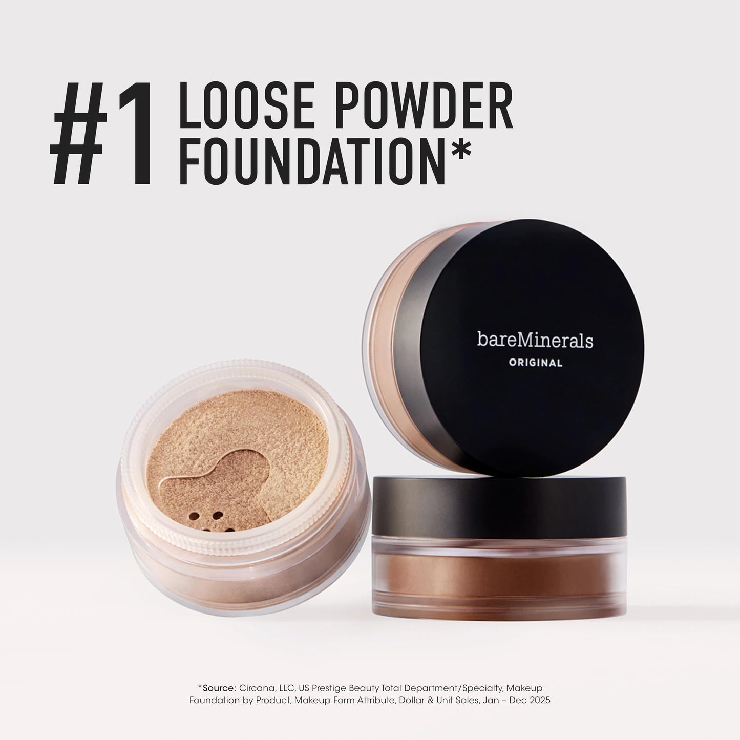 Original Loose Powder Foundation SPF 15, Fairly Light 03, Vegan, Cruelty-Free & Dermatologist-Tested