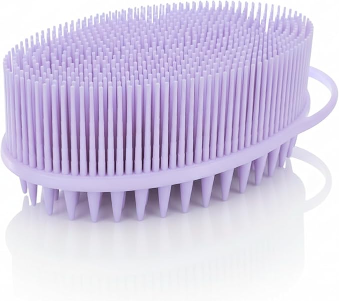 Avilana Premium Scalp Massager Shampoo Brush - 8 Years Trusted Since 2017 - SGS Certified Silicone Scrubber, Soft Bristles All Hair Types, Gentle Scalp Exfoliation Hair Care Women Men Color Treated