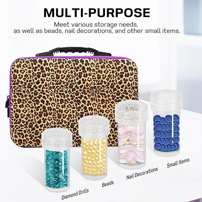 ZORETCO Diamond Painting Storage Case,60 Slots Diamond Art Kits with Accessories for Craft Jewelry Beads Organizer Boxes