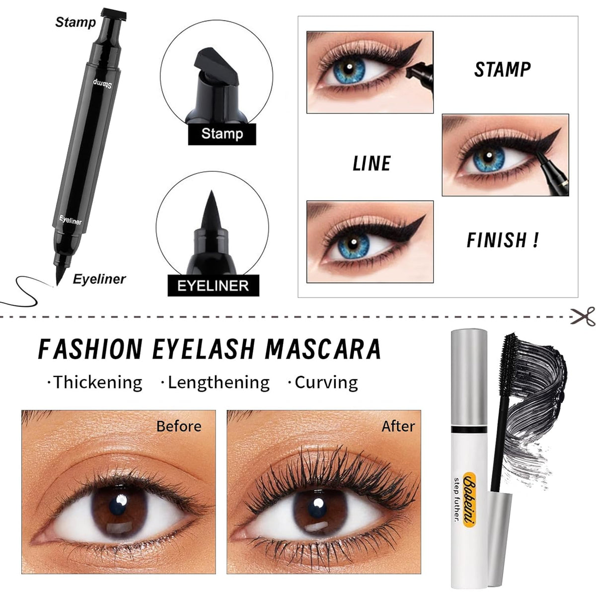 Makeup Kit Set for Women, Makeup Present for Women Teen Girl, Eyeshadow CC Cream Foundation Face Primer, Makeup Brush Sponge, Lipstick, Eyebrow Soap Pencil Mascara Eyeliner Cosmetic bag